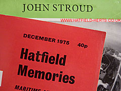 Portion of the cover of a John Stroud book and the magazine with the memories article