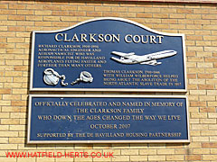 Clarkson Court memorial plaque