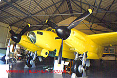 DH98 Mosquito prototype - in its original bright yellow scheme at the de Havilland Aircraft Heritage Centre