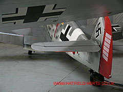 Close up German aircraft markings - Crosses and swastika on two aircraft