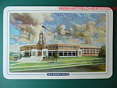 Playing card with painting of the Jack Olding Co building