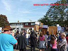 Marchers attend the meeting at White Lion Square