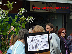 Save our newt placard