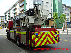 Scania P260 Angloco EK5 DNY turntable ladder - rear view