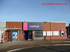 Hatfield Rail Station - single storey, simple brick structure