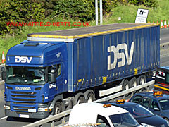 DSV Scania R440 NJ10 HVM rig and trailer