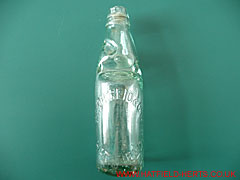 Codd bottle, clear glass