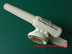 Grafton white Crested China German artillery gun