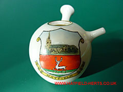 Grafton white Crested China Chinese teapot