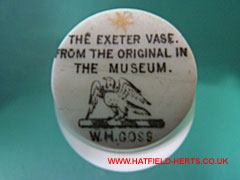 Bottom of the Exeter jug with the W H Goss logo