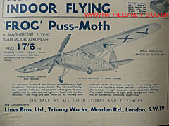 Tri-Ang FROG Puss Moth ad