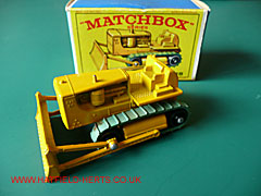 Matchbox bulldozer with box