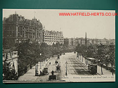 Hotel Cecil and Victoria embankment postcard