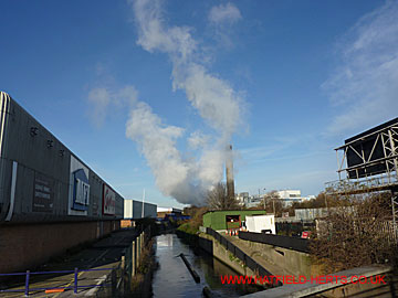 Part of the Lee Navigation with the plant alongside
