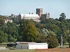 St Albans Cathedral from the park