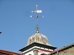 Pepperpot style turret and weather vane