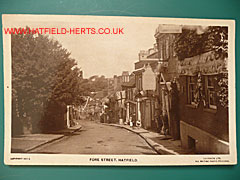 Monochrome postcard view of Fore Street