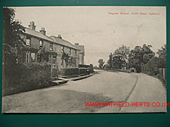 monochrome postcard view of Dagmar School