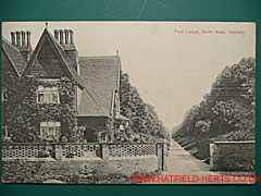 Park Lodge monochrome postcard