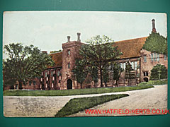 colourised Old Palace postcard